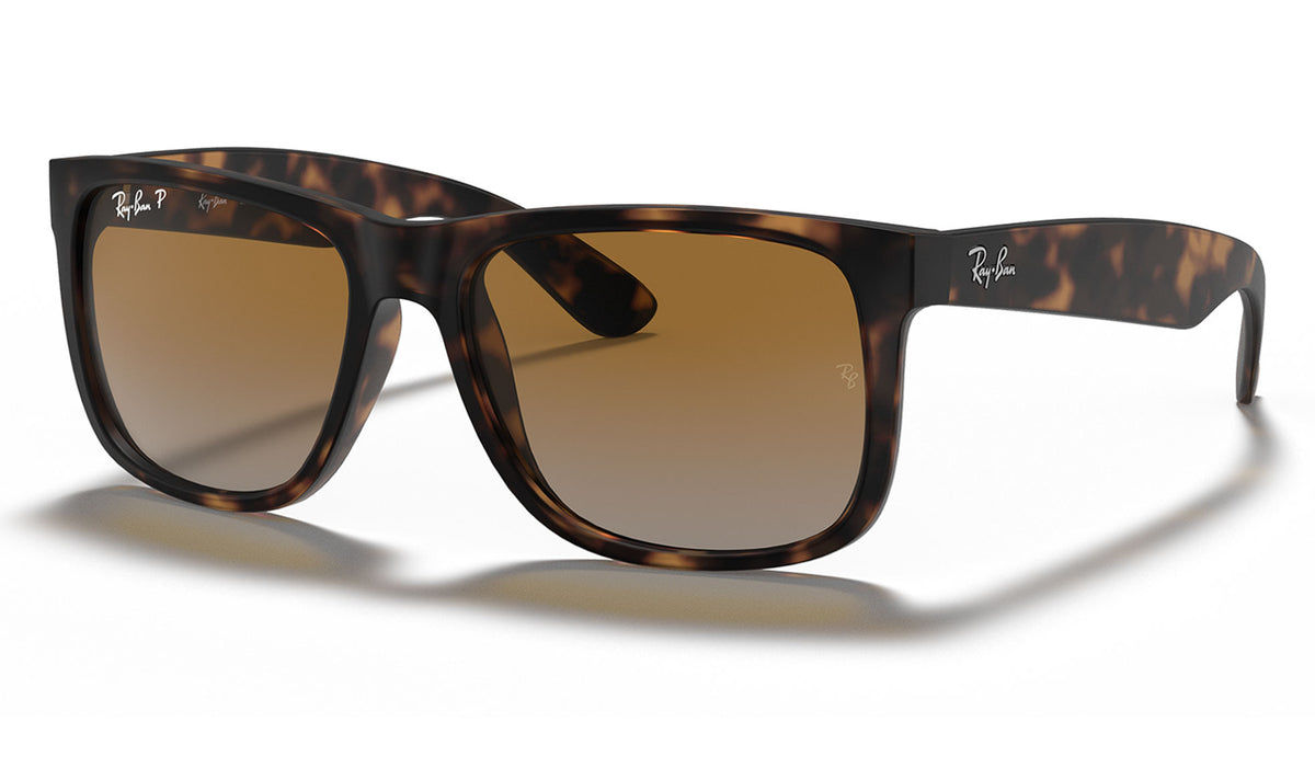 Ray-Ban RB4165 Justin Sunglasses - Tortoise / Brown Gradient Polarised
