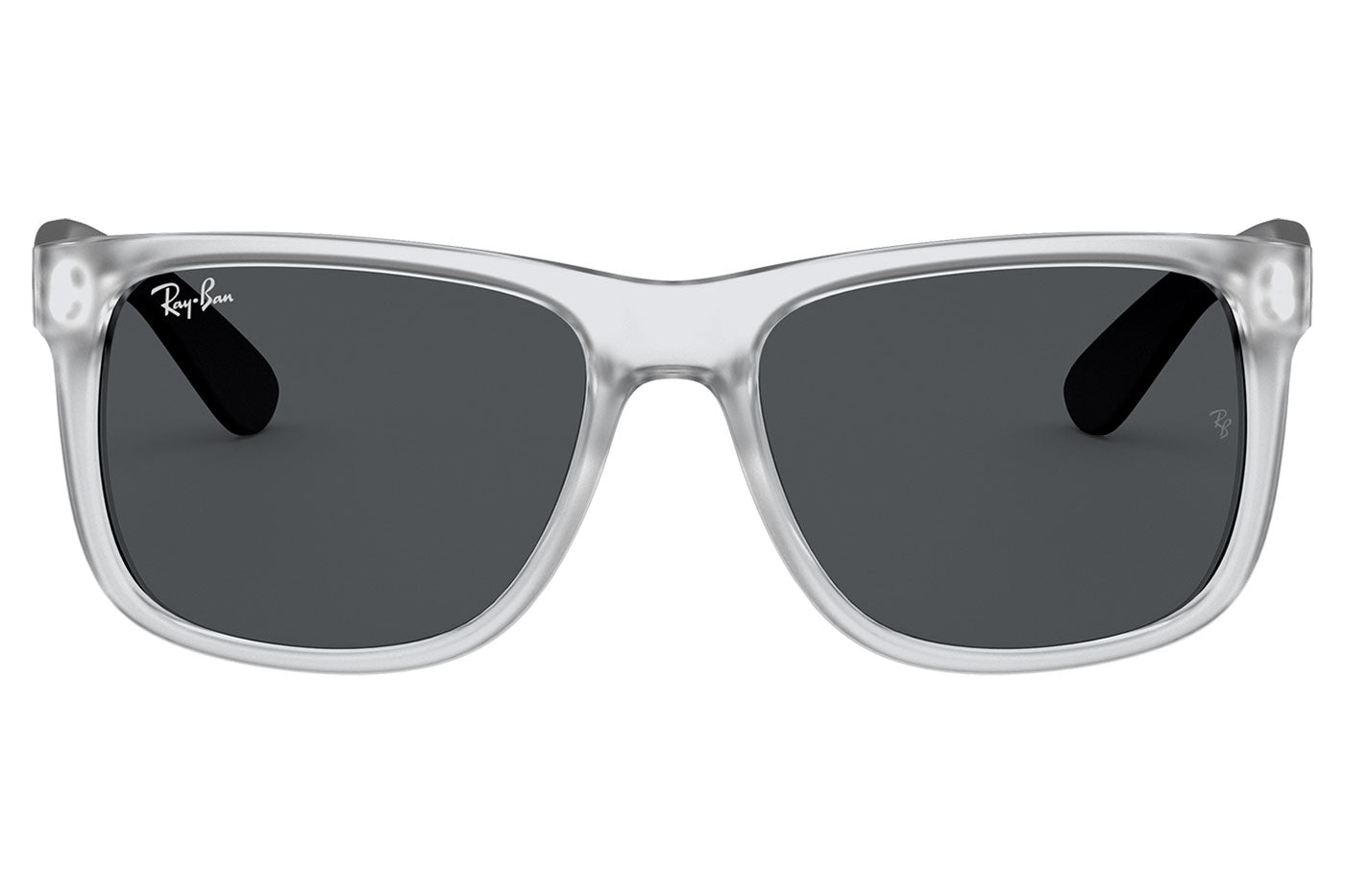 Ray-Ban RB4165 Justin Sunglasses - Rubber Transparent / Dark Grey