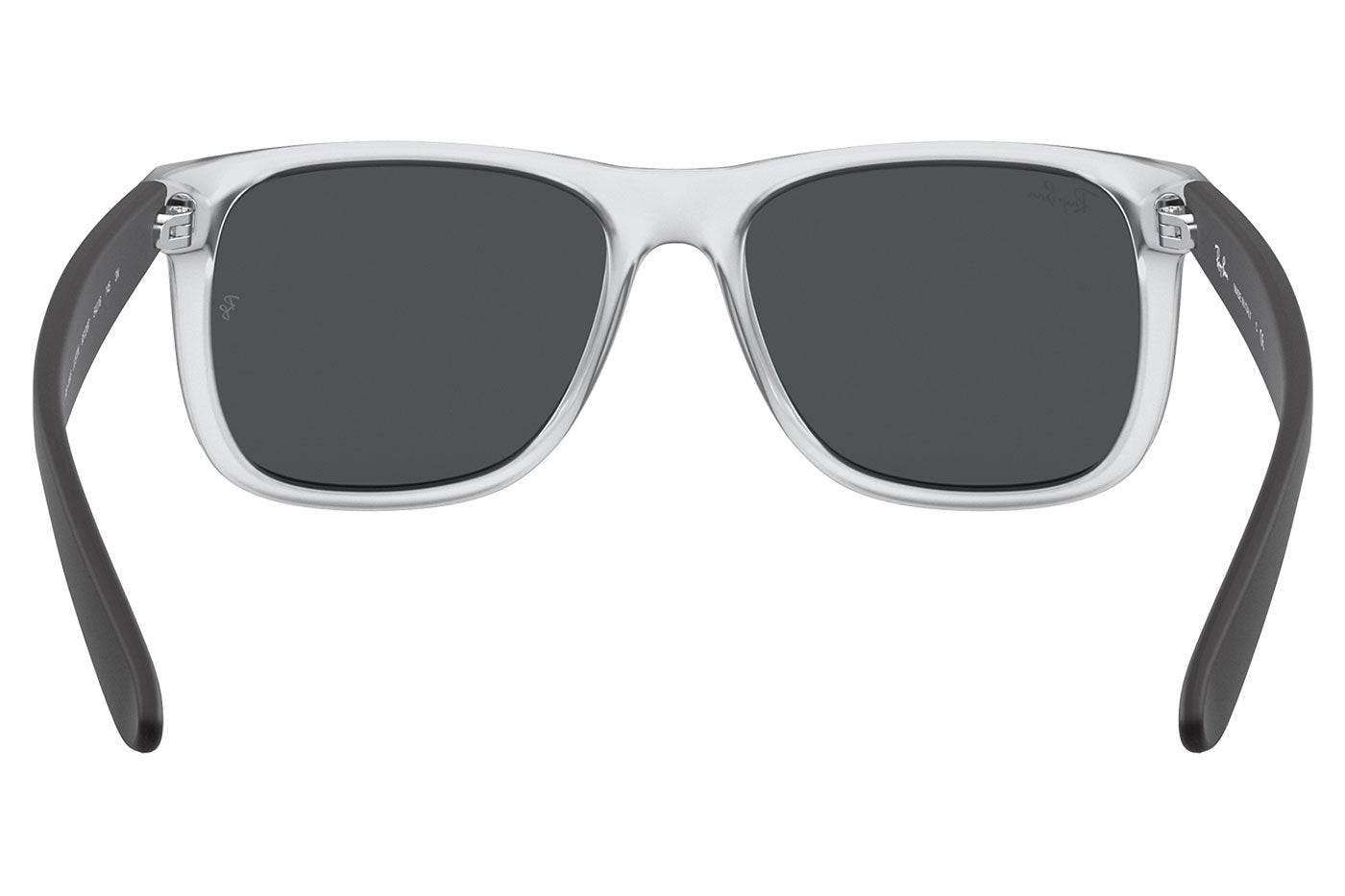 Ray-Ban RB4165 Justin Sunglasses - Rubber Transparent / Dark Grey