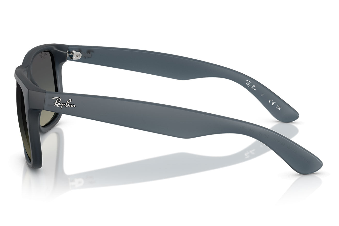 Ray-Ban RB4165 Justin Sunglasses - Rubber Blue / Gradient Grey