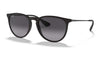 Ray-Ban RB4171 Erika Sunglasses - Rubberised Black / Grey Gradient