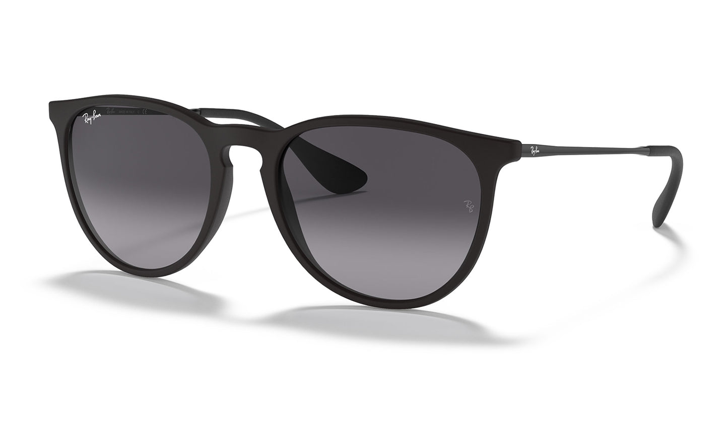 Ray-Ban RB4171 Erika Sunglasses - Rubberised Black / Grey Gradient