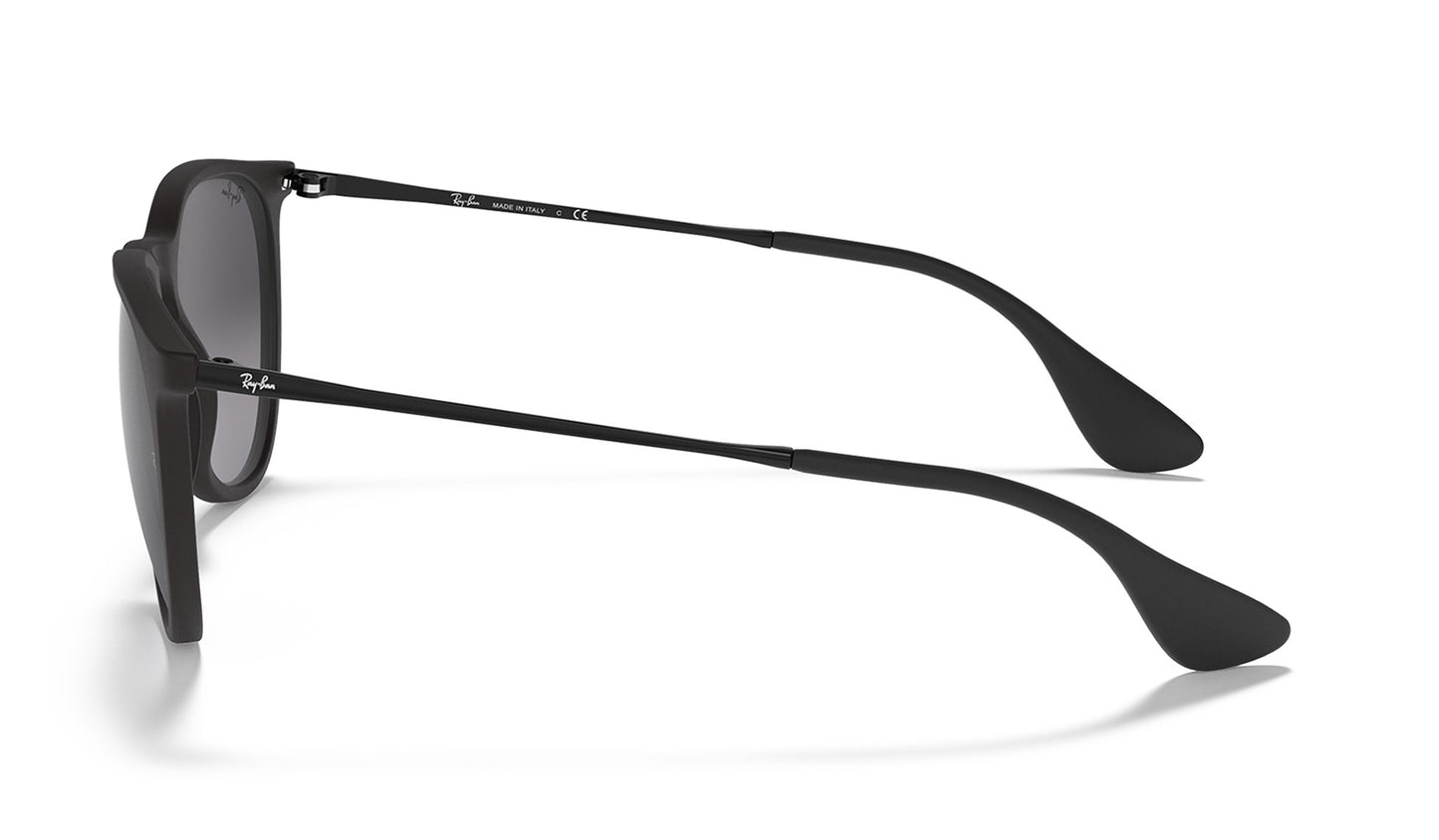 Ray-Ban RB4171 Erika Sunglasses - Rubberised Black / Grey Gradient