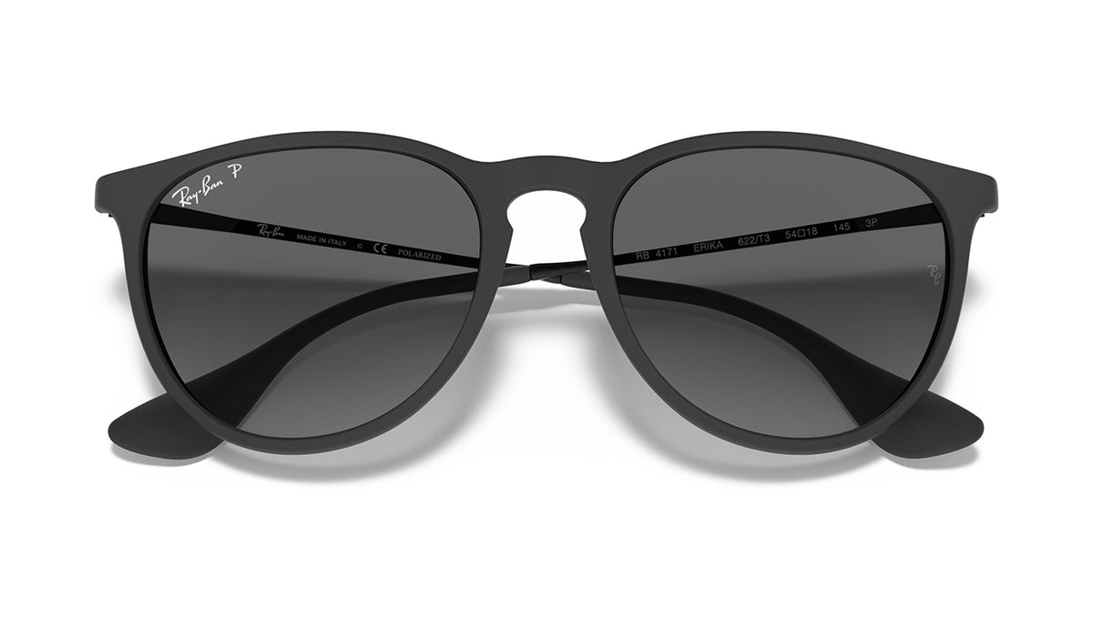 Ray-Ban RB4171 Erika Sunglasses - Rubber Black / Light Grey Gradient