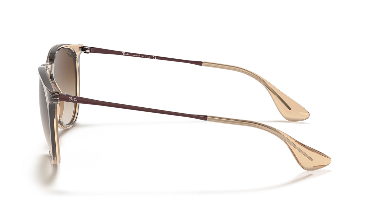 Ray-Ban RB4171 Erika Sunglasses - Transparent Light Brown / Brown Gradient Dark Brown