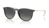 Ray-Ban RB4171 Erika Sunglasses - Rubber Blue / Gradient Grey