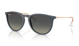 Ray-Ban RB4171 Erika Sunglasses - Rubber Blue / Gradient Grey
