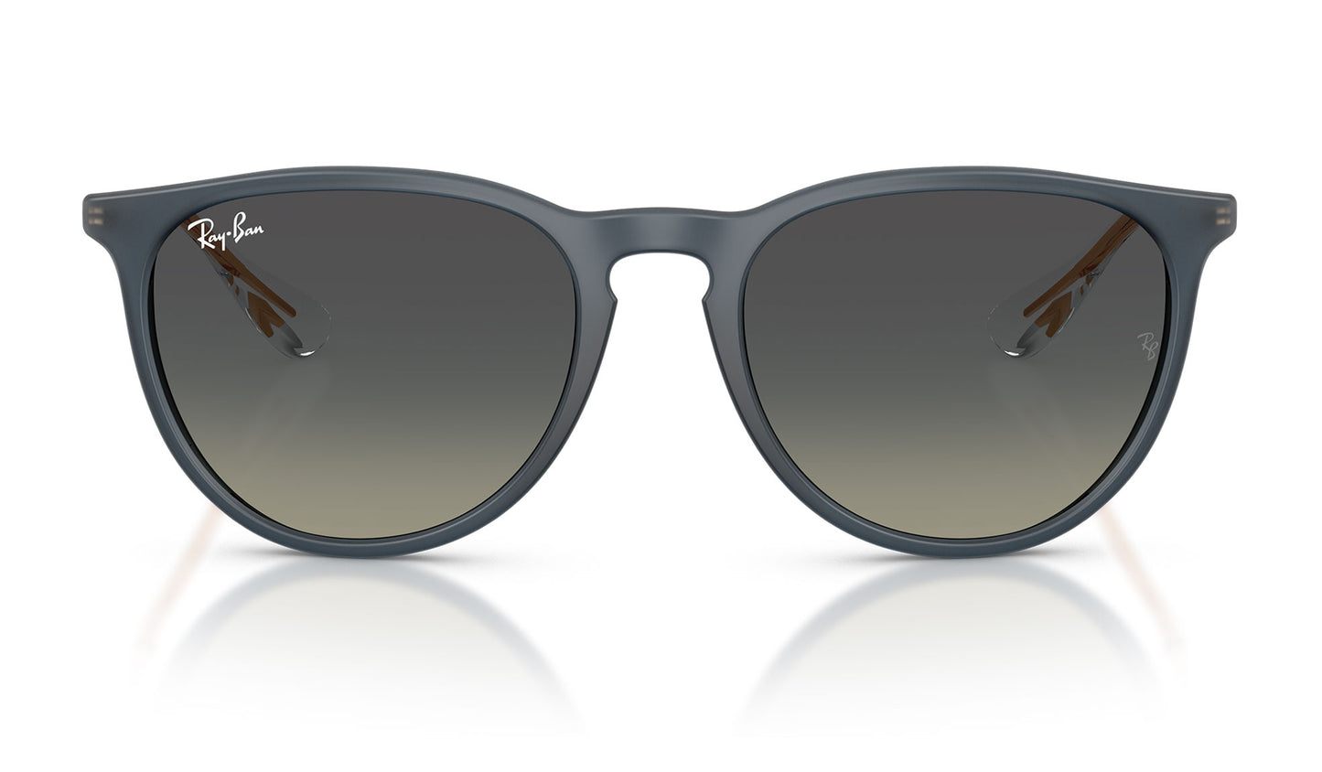 Ray-Ban RB4171 Erika Sunglasses - Rubber Blue / Gradient Grey