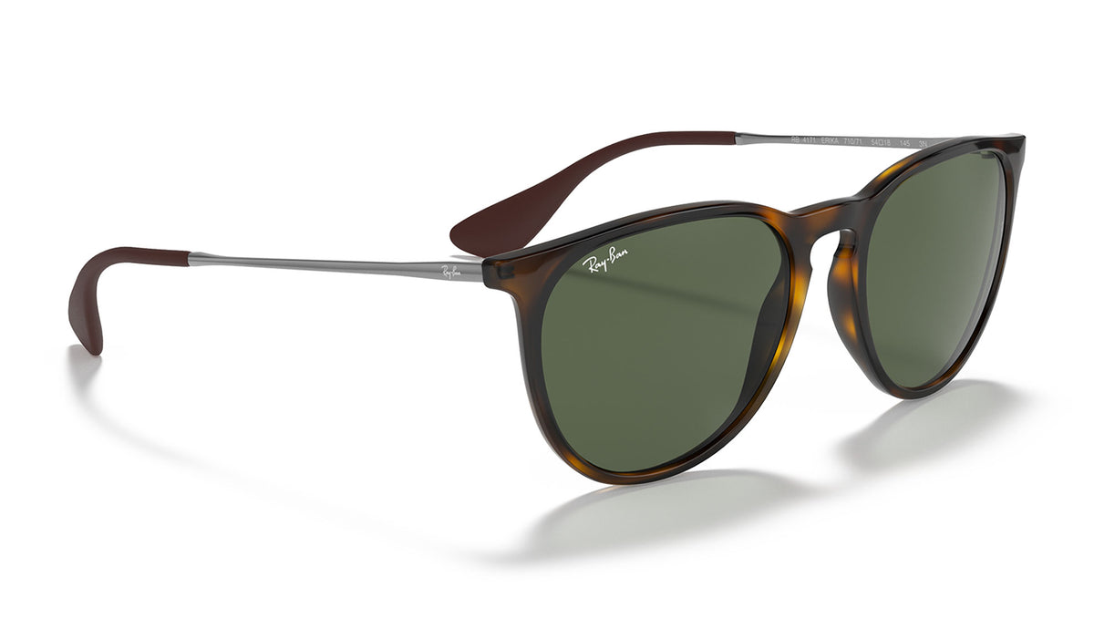 Ray-Ban RB4171 Erika Sunglasses - Light Havana / Green