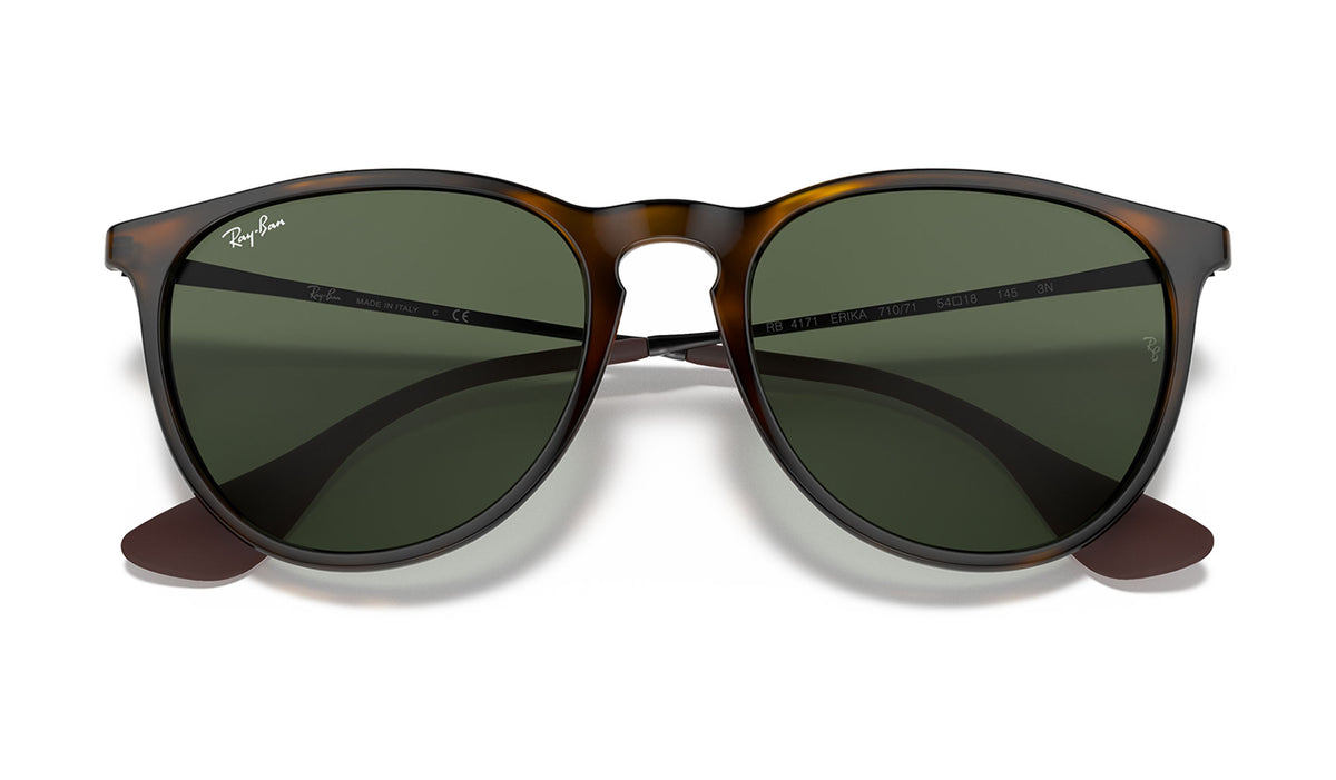 Ray-Ban RB4171 Erika Sunglasses - Light Havana / Green