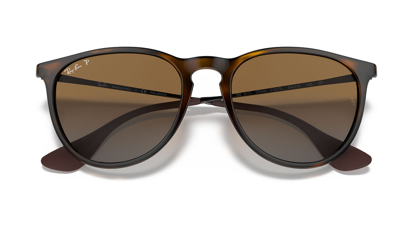 Ray-Ban RB4171 Erika Sunglasses - Tortoise / Brown Gradient Polarised