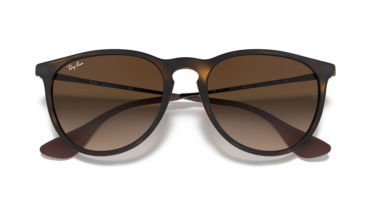 Ray-Ban RB4171 Erika Sunglasses - Brown Rubber / Brown Gradient