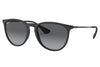 Ray-Ban RB4171 Erika Sunglasses - Rubber Black / Light Grey Gradient