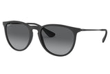 Ray-Ban RB4171 Erika Sunglasses - Rubber Black / Light Grey Gradient