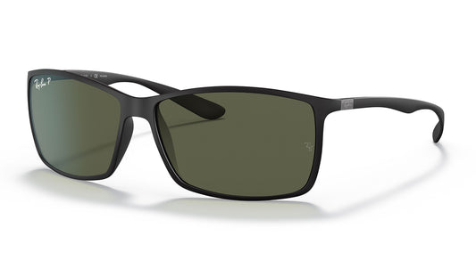 Ray-Ban RB4179 Liteforce Sunglasses - Matte Black / Green Polarised