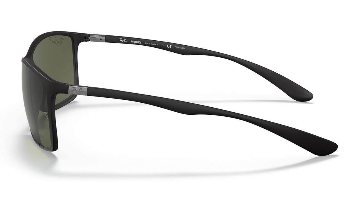 Ray-Ban RB4179 Liteforce Sunglasses - Matte Black / Green Polarised