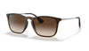 Ray-Ban RB4187 Chris Sunglasses - Tortoise / Brown Gradient