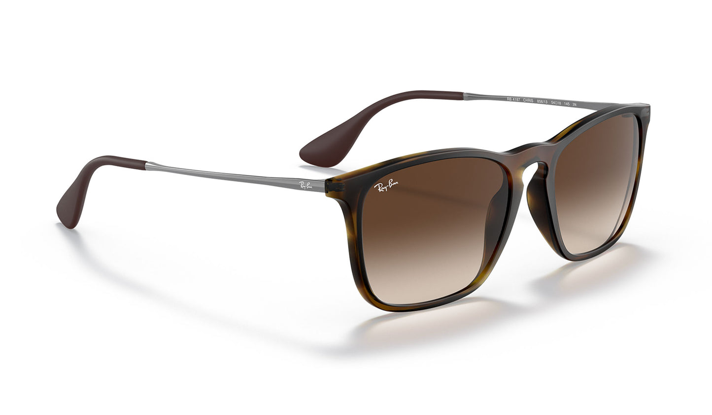 Ray-Ban RB4187 Chris Sunglasses - Tortoise / Brown Gradient