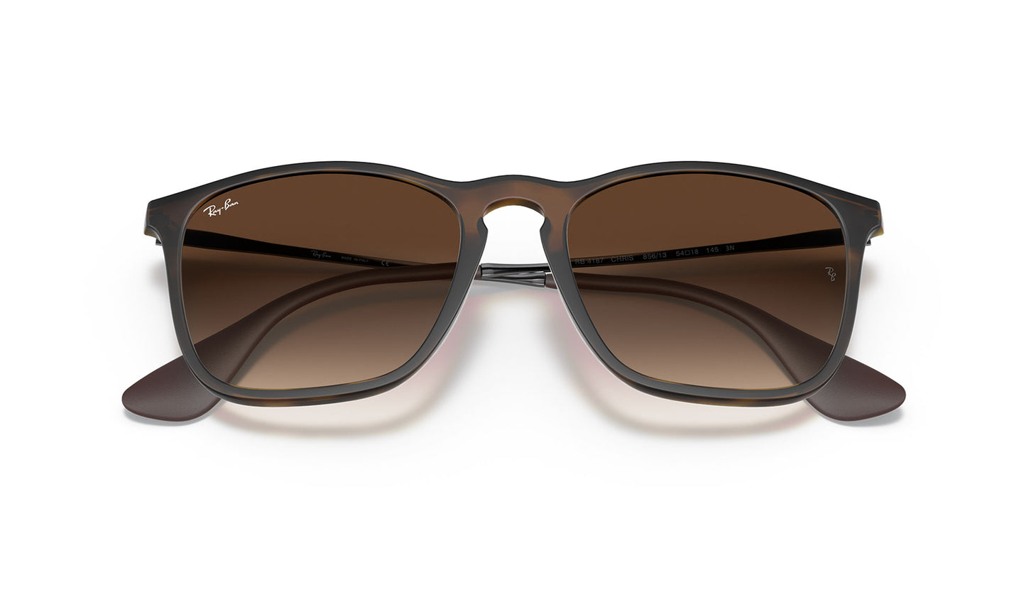 Ray-Ban RB4187 Chris Sunglasses - Tortoise / Brown Gradient