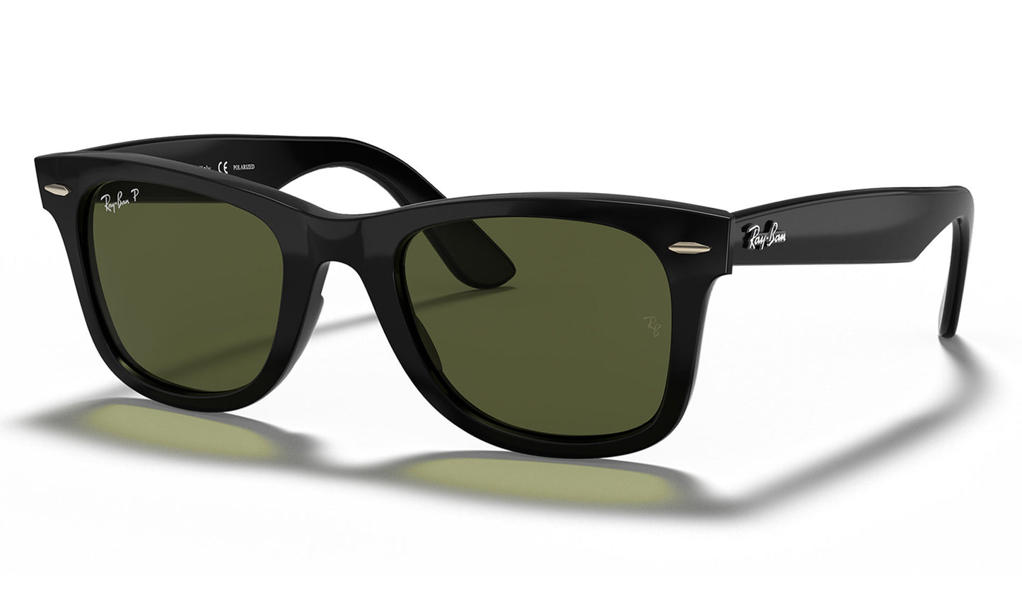 Ray-Ban RB4340 Wayfarer Ease Sunglasses - Black / Green Polarised