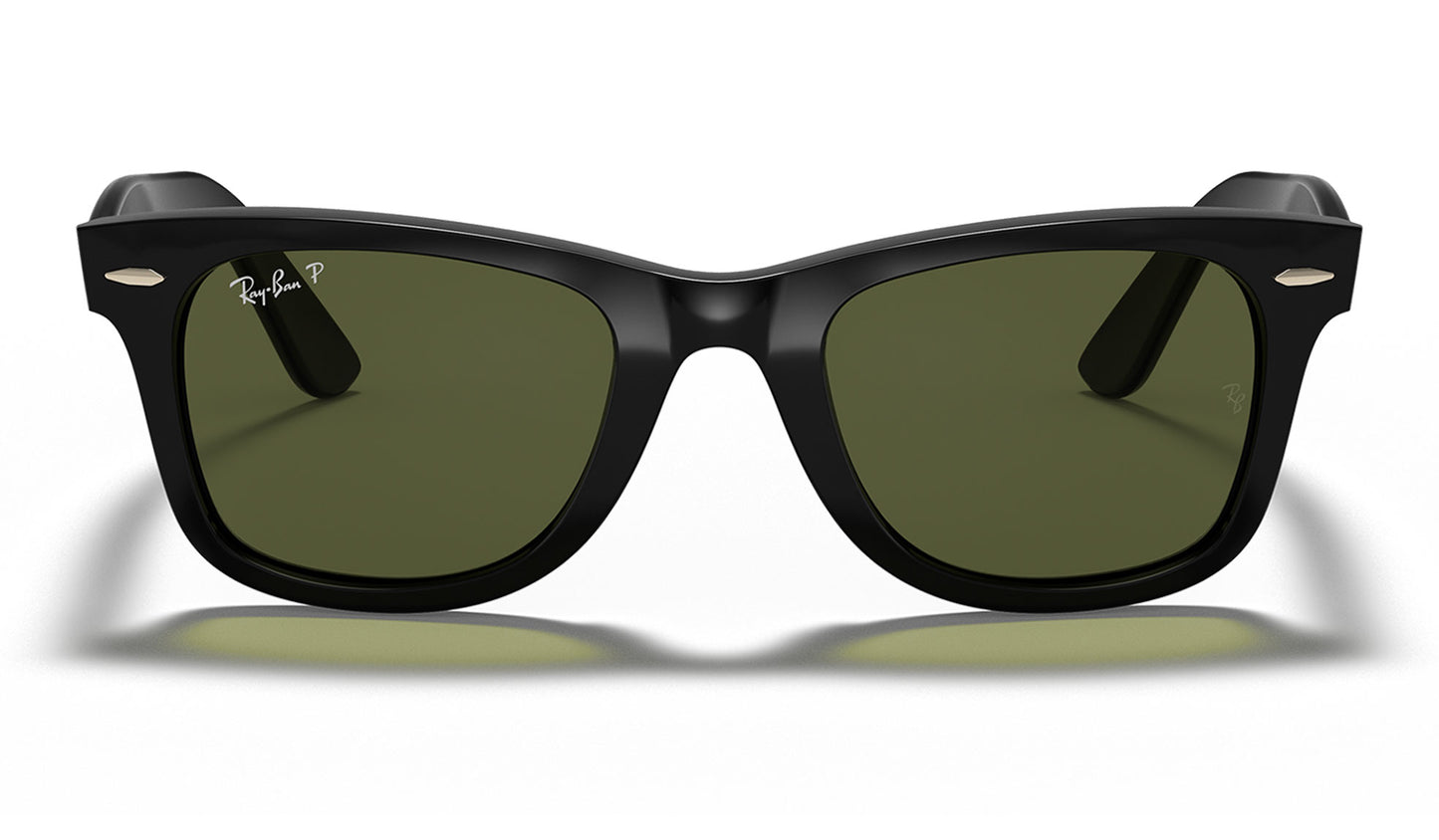 Ray-Ban RB4340 Wayfarer Ease Sunglasses - Black / Green Polarised