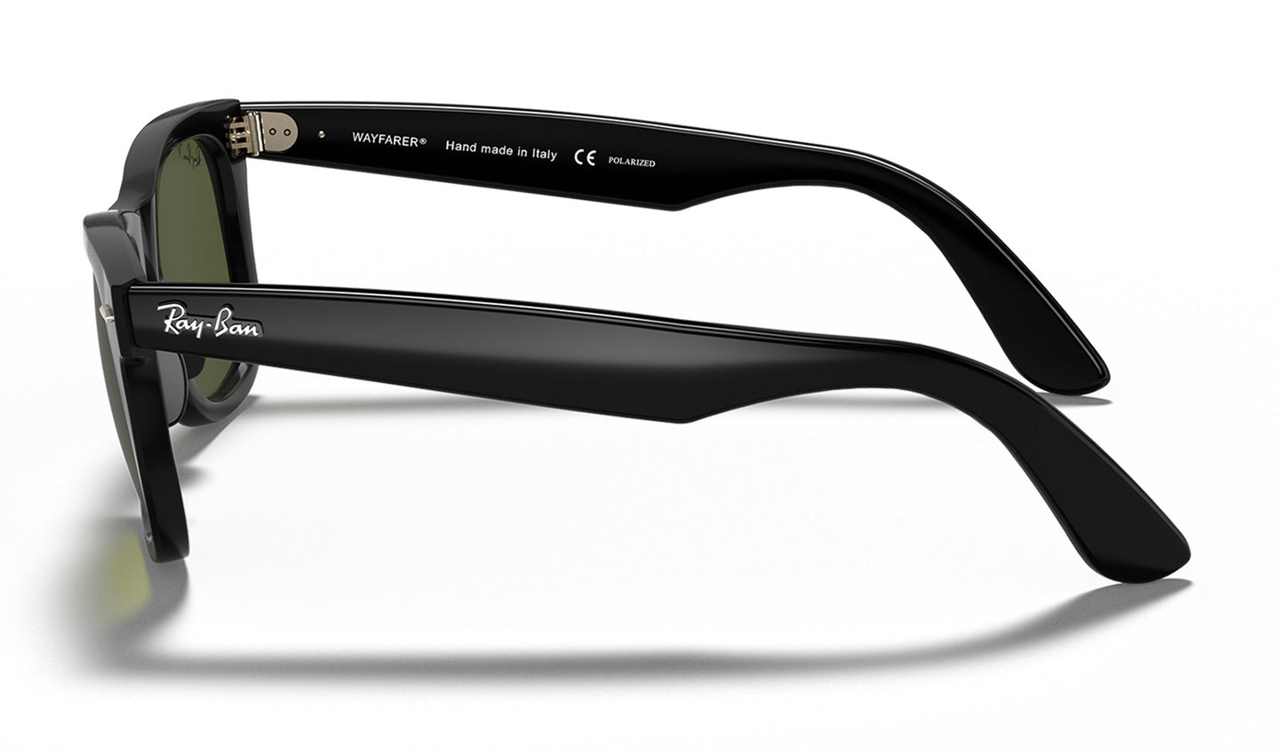 Ray-Ban RB4340 Wayfarer Ease Sunglasses - Black / Green Polarised