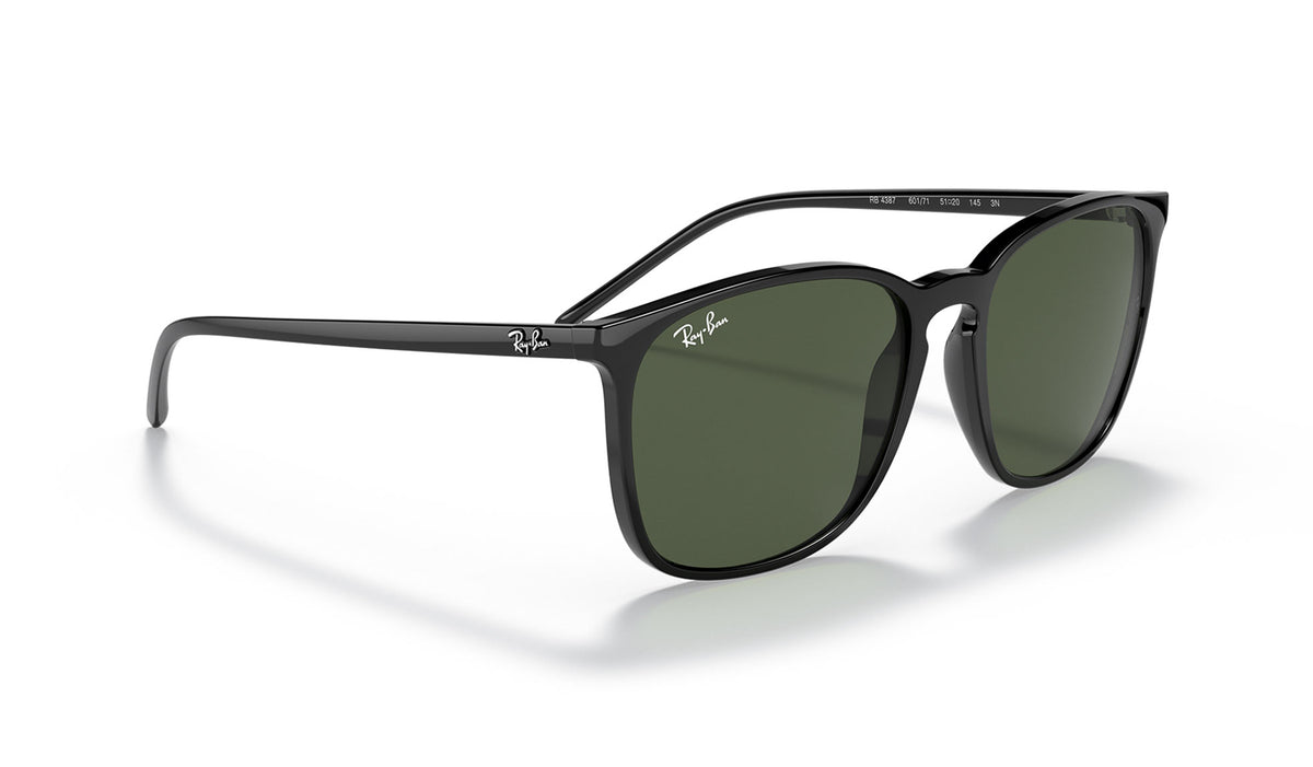 Ray-Ban RB4387 Sunglasses - Black / Green