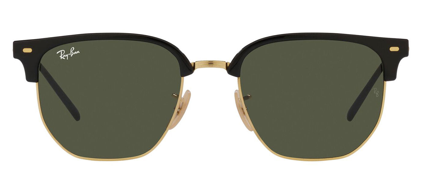 Ray-Ban RB4416 New Clubmaster Sunglasses - Black On Arista / Green