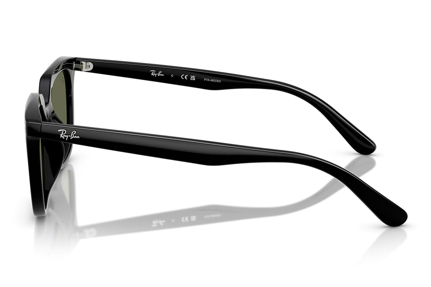Ray-Ban RB4439D Sunglasses - Black / Dark Green Polar