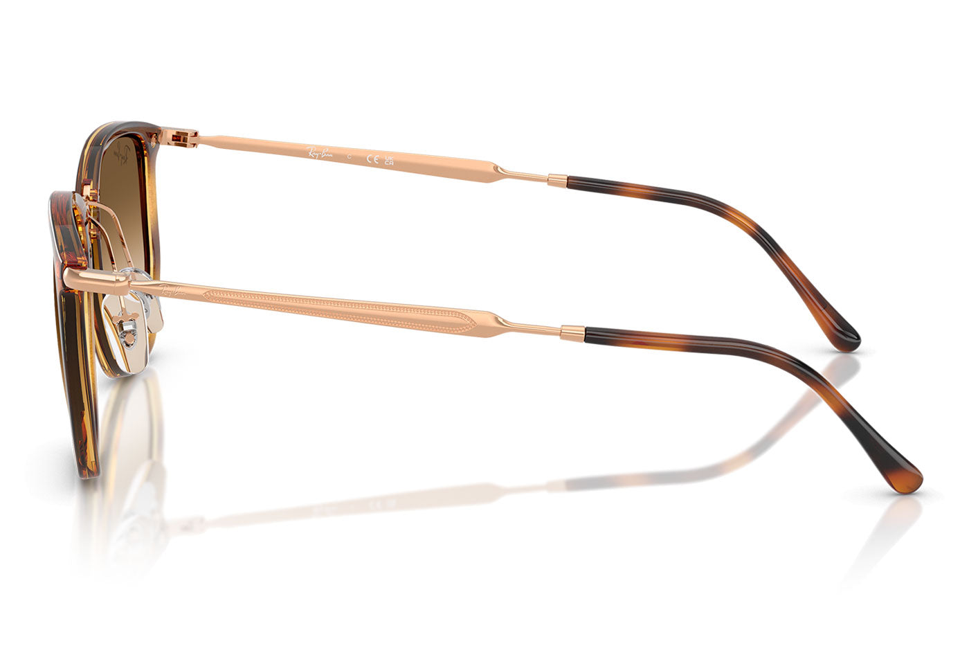 Ray-Ban RB4451 Sunglasses - Transparent Orange / Clear Gradient Brown