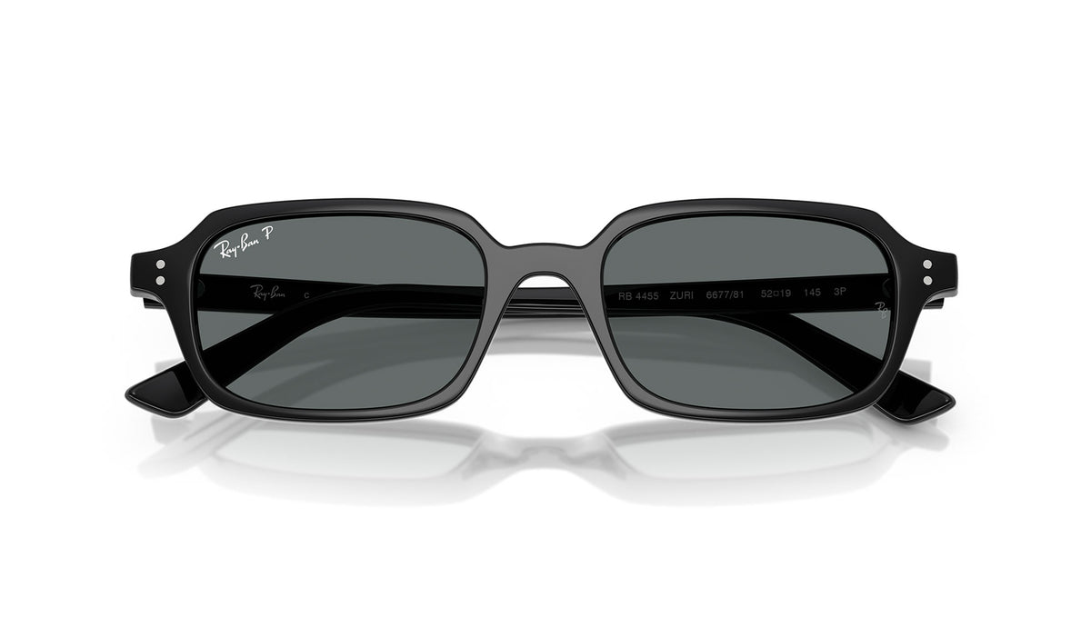 Ray-Ban RB4455 Zuri Sunglasses - Black / Dark Grey Polar