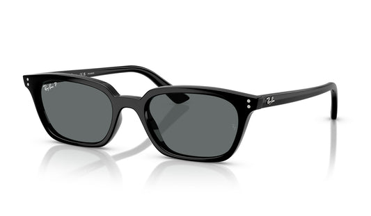 Ray-Ban RB4456 Zaya Sunglasses - Black / Dark Grey Polar