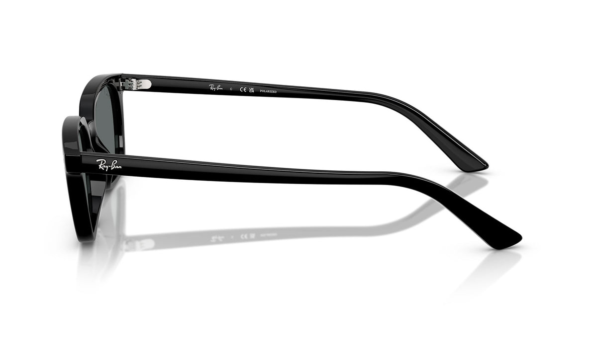 Ray-Ban RB4456 Zaya Sunglasses - Black / Dark Grey Polar