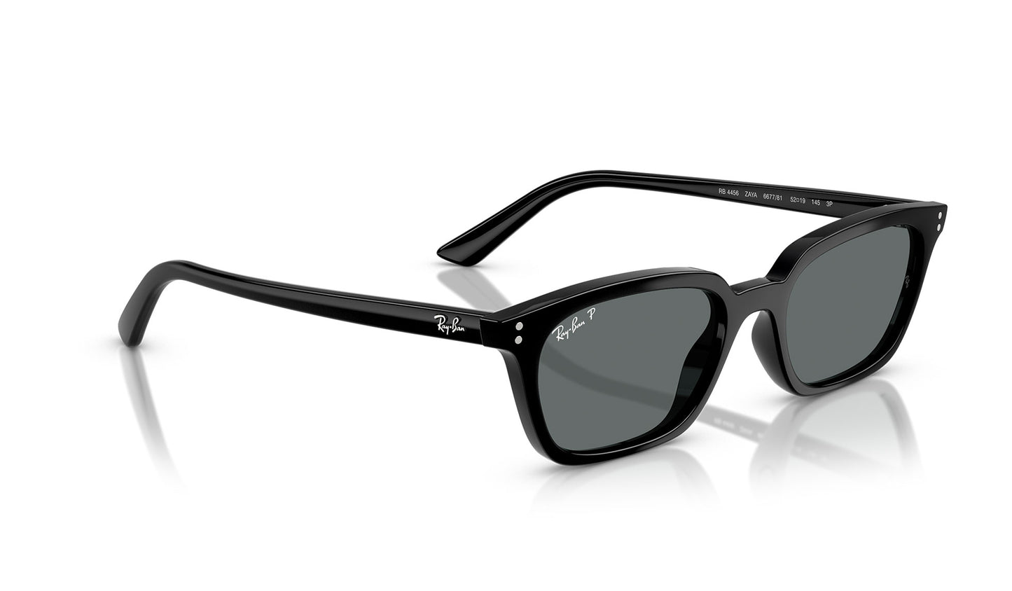 Ray-Ban RB4456 Zaya Sunglasses - Black / Dark Grey Polar