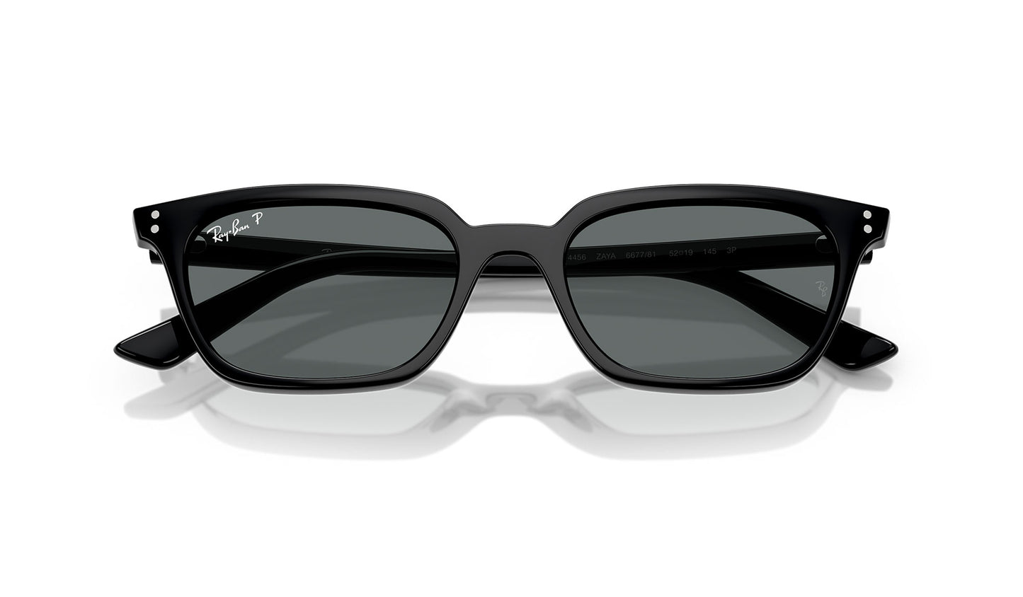 Ray-Ban RB4456 Zaya Sunglasses - Black / Dark Grey Polar