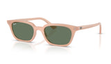 Ray-Ban RB4456 Zaya Sunglasses - Cloudy Natural Pink / Dark Green
