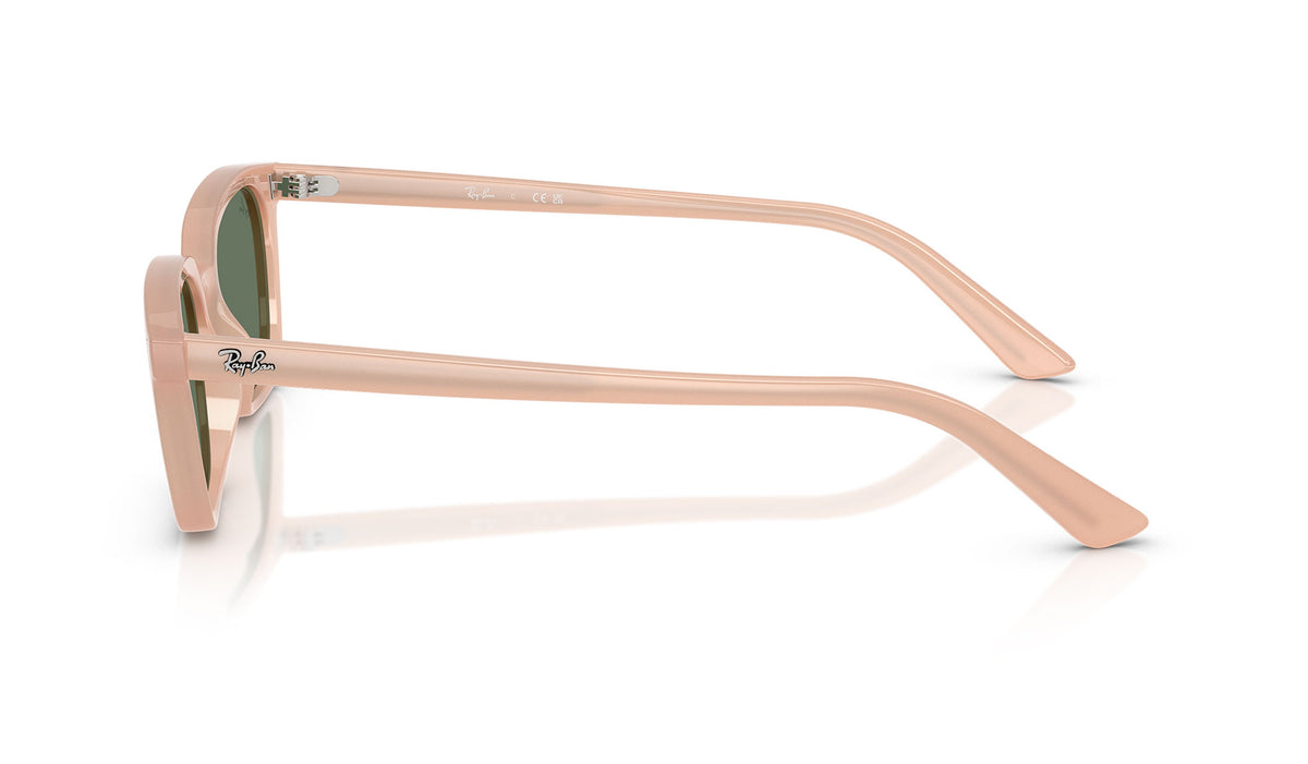 Ray-Ban RB4456 Zaya Sunglasses - Cloudy Natural Pink / Dark Green