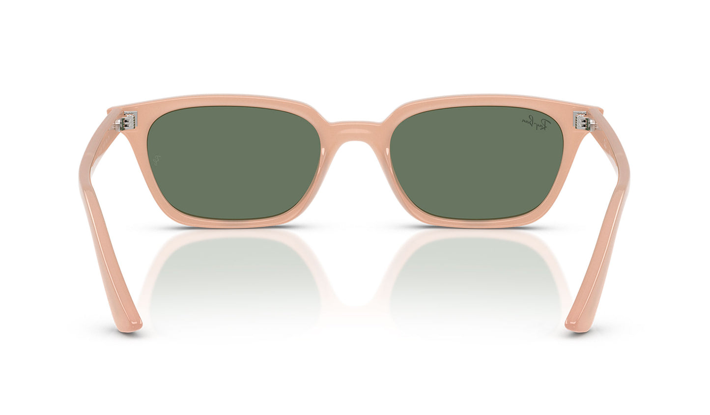 Ray-Ban RB4456 Zaya Sunglasses - Cloudy Natural Pink / Dark Green