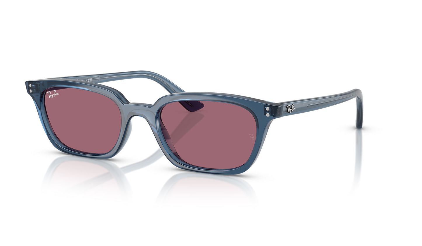 Ray-Ban RB4456 Zaya Sunglasses - Light Blue / Violet