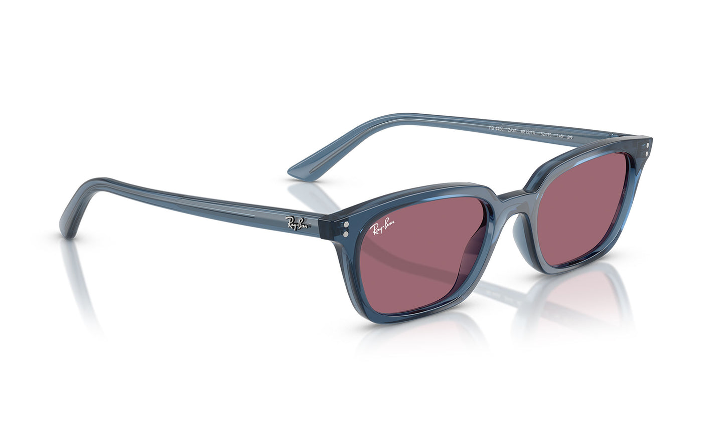 Ray-Ban RB4456 Zaya Sunglasses - Light Blue / Violet