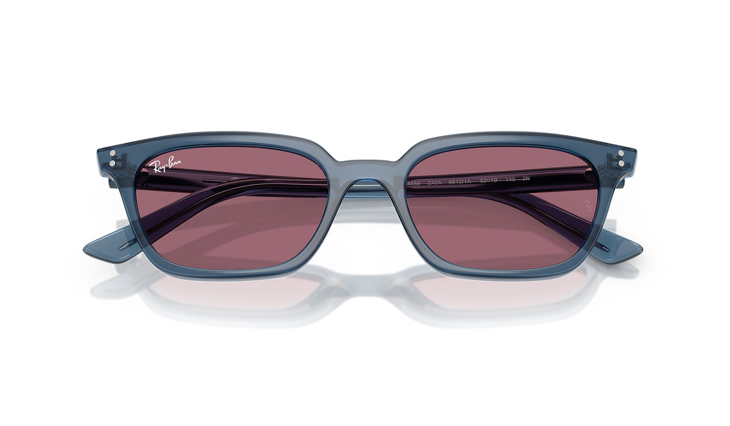 Ray-Ban RB4456 Zaya Sunglasses - Light Blue / Violet