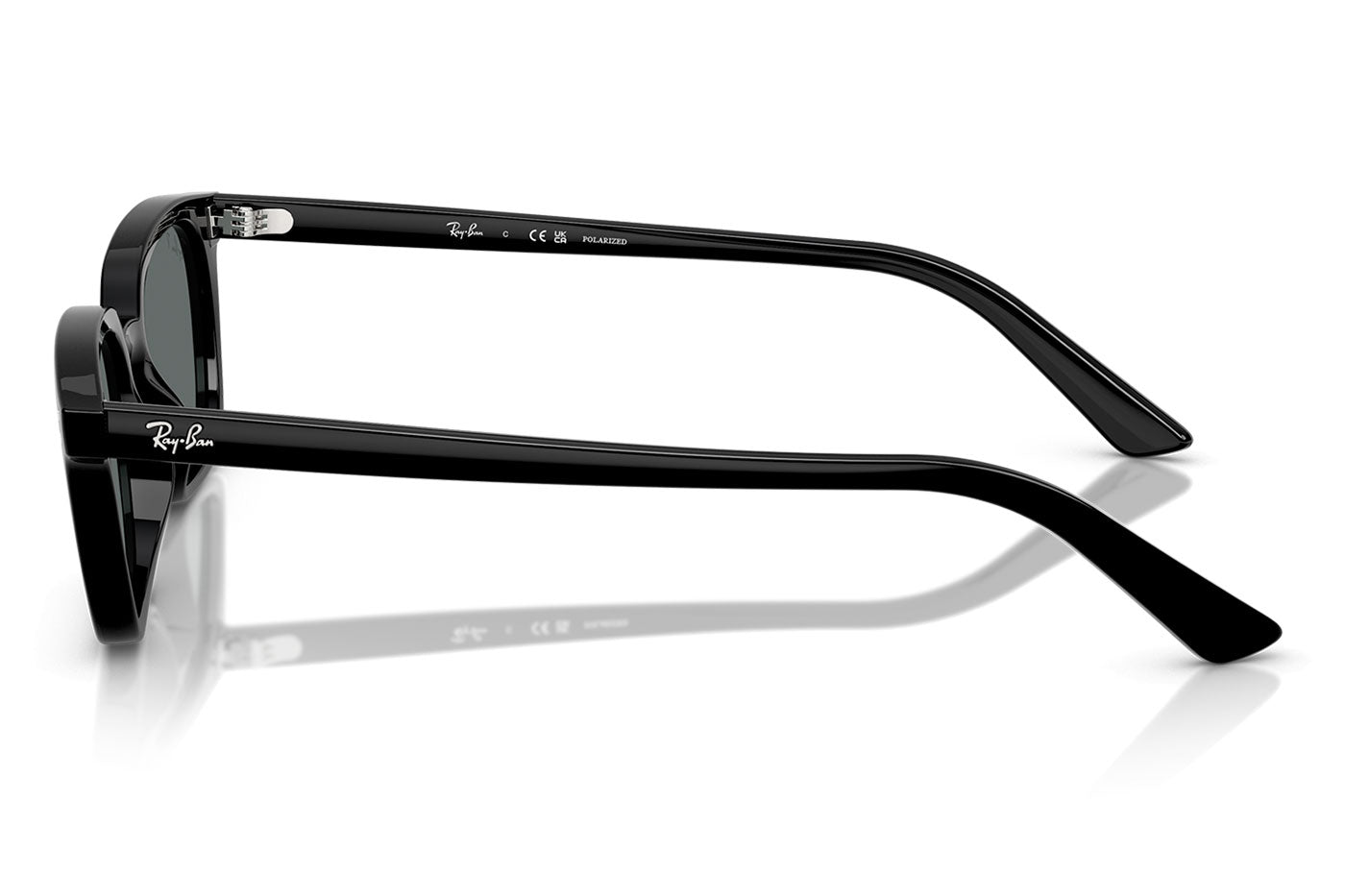 Ray-Ban RB4456 Zaya Sunglasses - Black / Dark Grey Polar