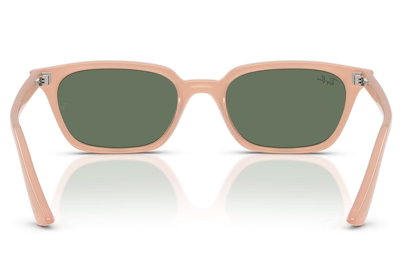 Ray-Ban RB4456 Zaya Sunglasses - Cloudy Natural Pink / Dark Green