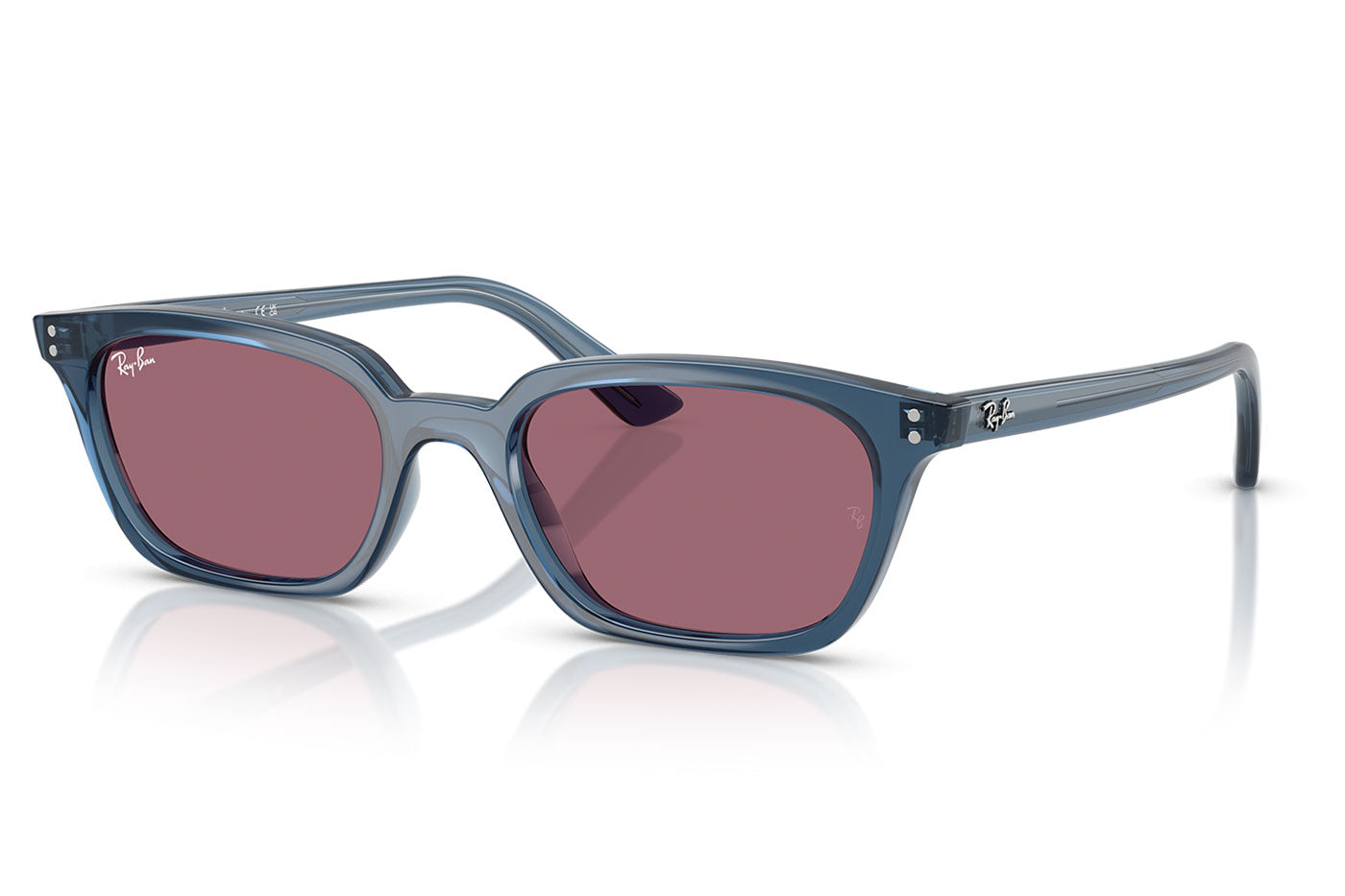 Ray-Ban RB4456 Zaya Sunglasses - Light Blue / Violet