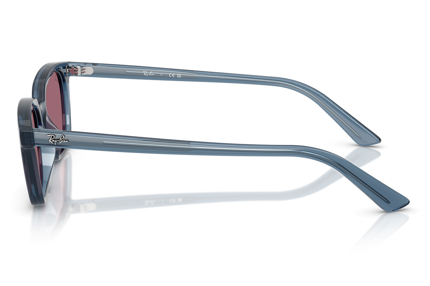 Ray-Ban RB4456 Zaya Sunglasses - Light Blue / Violet