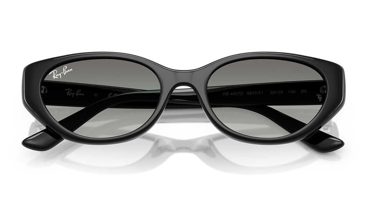 Ray-Ban RB4457D Sunglasses - Black / Grey Gradient
