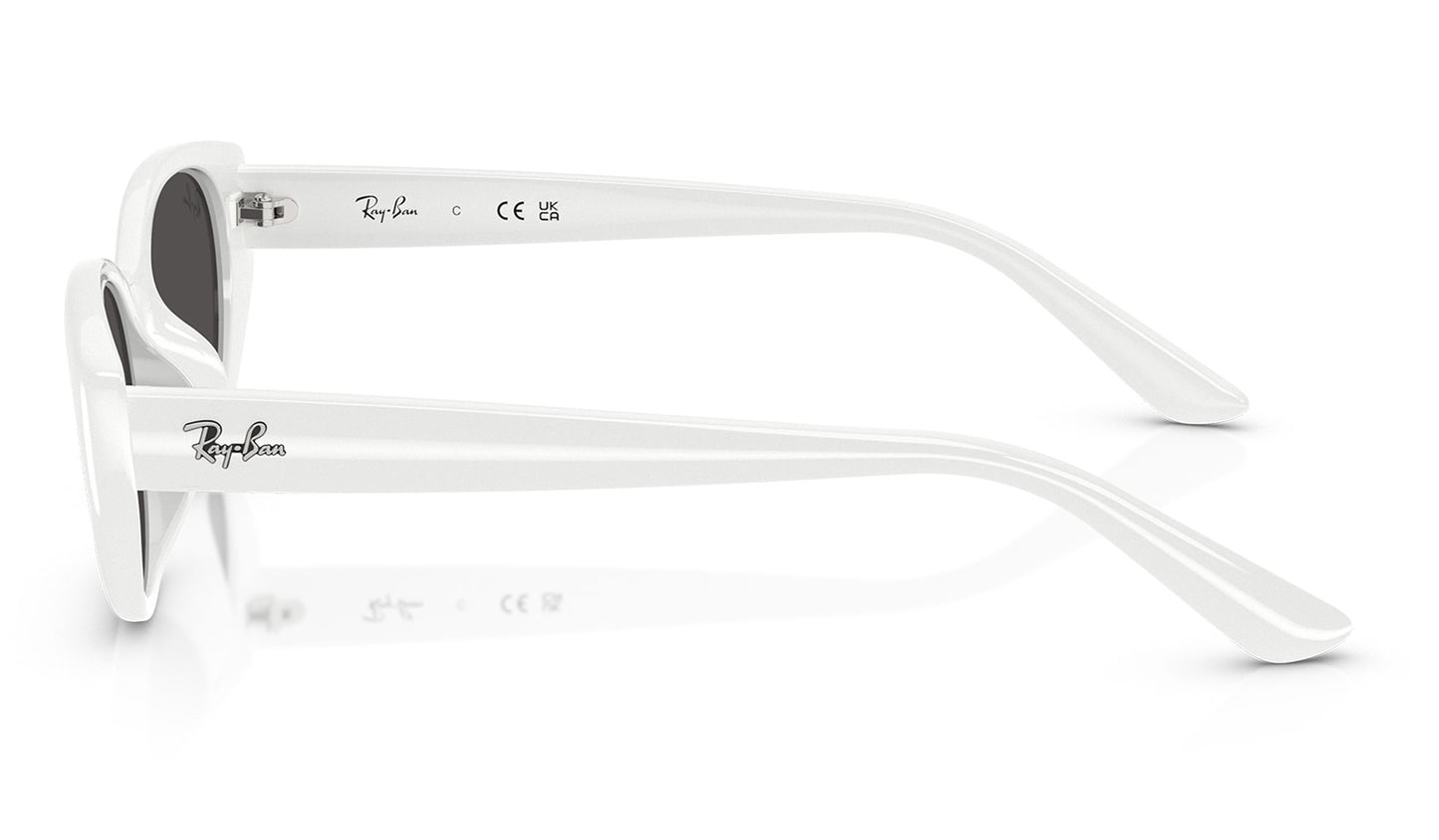 Ray-Ban RB4457D Sunglasses - White / Dark Grey
