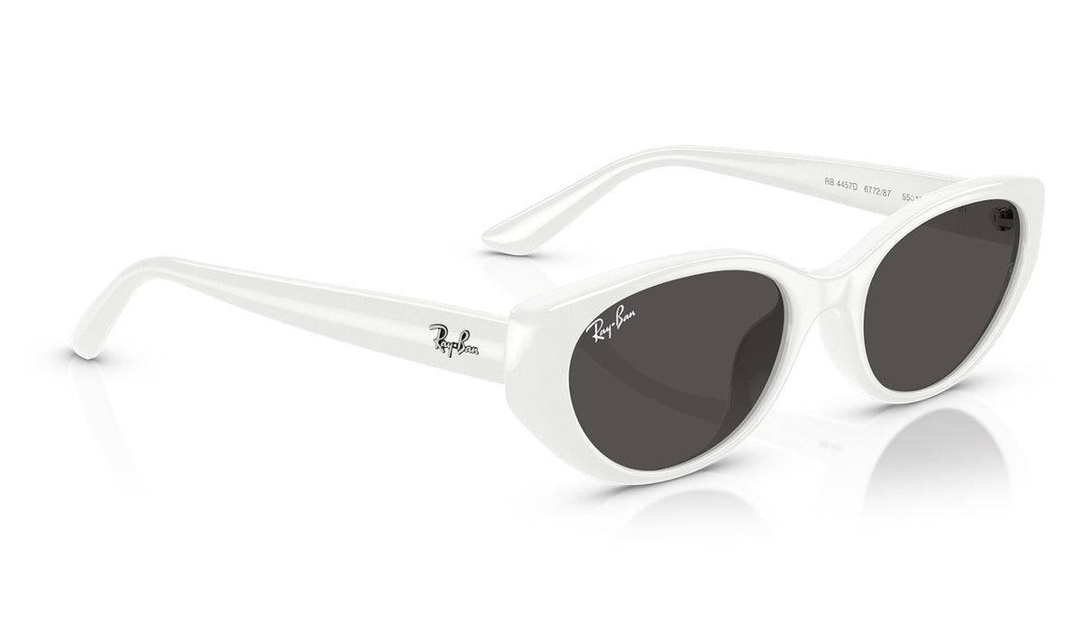 Ray-Ban RB4457D Sunglasses - White / Dark Grey