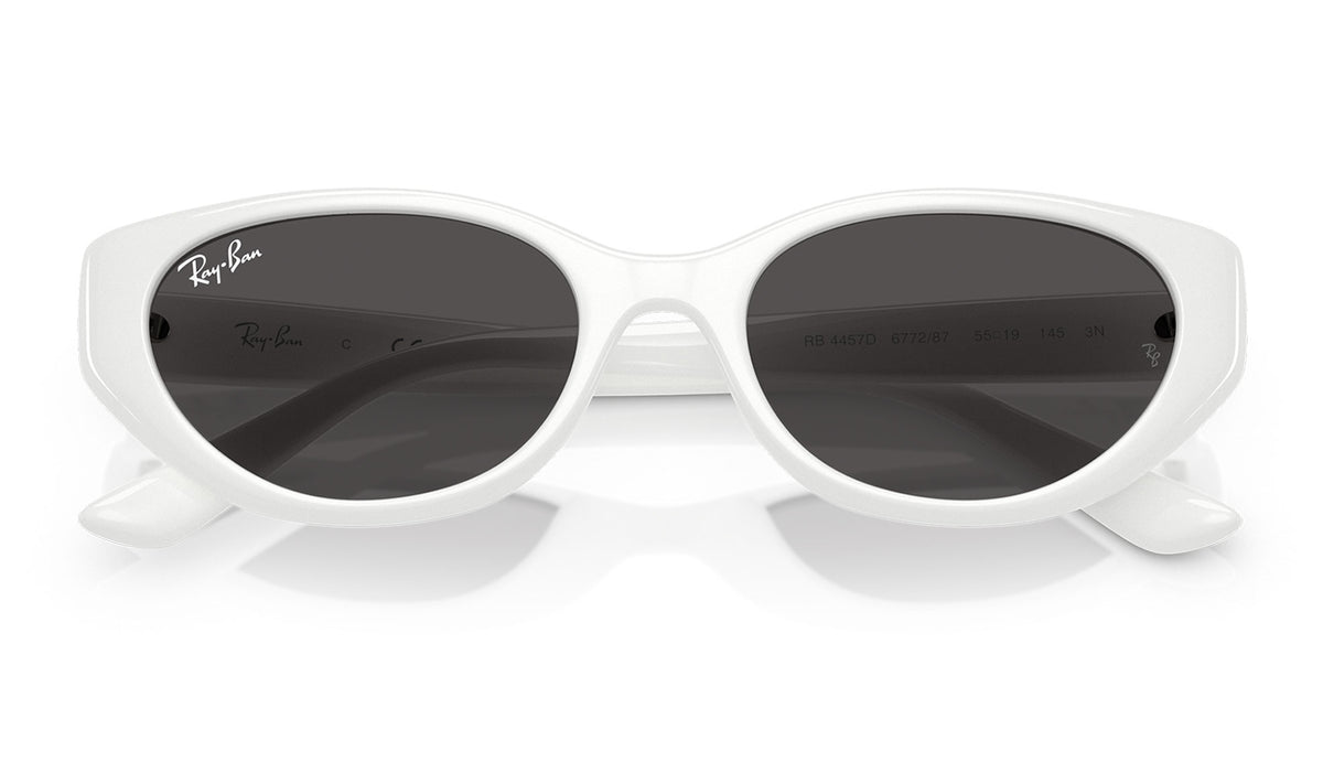 Ray-Ban RB4457D Sunglasses - White / Dark Grey