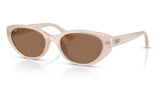 Ray-Ban RB4457D Sunglasses - Opal Beige / Dark Brown